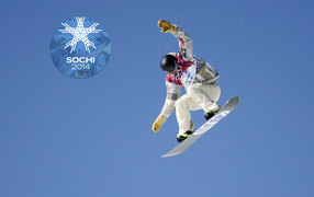 Обладатель золотой медали американский сноубордист Сейдж Коценбург в Сочи