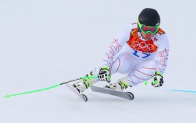 American skier Andrew Vaybreht silver medal winner