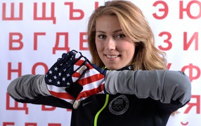Американская лыжница Микаэла Шиффрин обладательница золотой медали