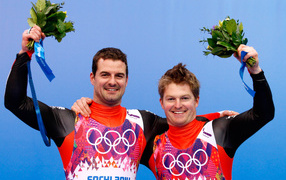 Андреас Лингер и Вольфганг Лингер австрийские саночники