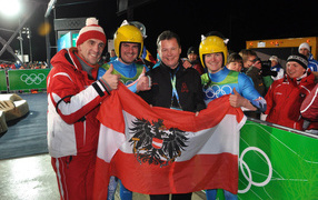 Андреас Лингер и Вольфганг Лингер серебряные медали в Сочи 2014 год