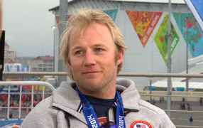 Andrew Vaybreht American skier winner of the silver medal