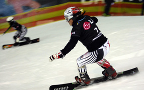 Анке Карстенс немецкая сноубордистка обладательница серебряной медали в Сочи