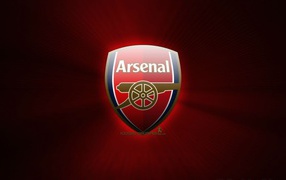 Arsenal on red background