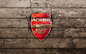 Arsenal on wooden background