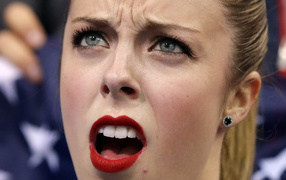 Ashley Wagner of the U.S. bronze medal at the Olympic Games in Sochi 2014