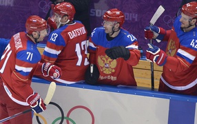 At the Olympic Games in Sochi Russian hockey players