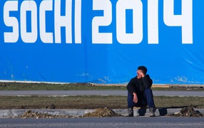 Баннер в Сочи 2014