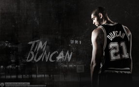 Basketball player Tim Duncan