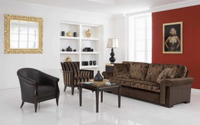 Красивое оформление гостиной