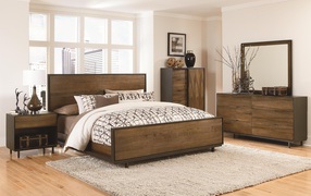 Bedroom natural wood