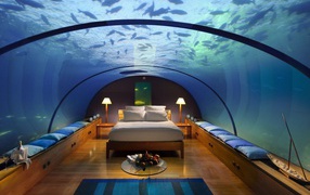 Bedroom underwater