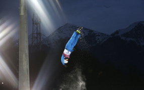 Белорусский фристайлист  Антон Кушнир в Сочи