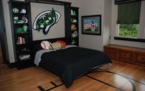 Черный стиль в детской комнате