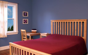 Blue walls in nursery