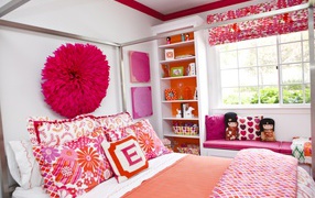 Bright bedroom for teenager
