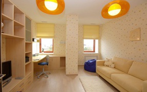 Яркие люстры в детской