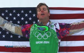 Обладатель бронзовой медали в дисциплине сноуборд Алекс Диболд из США