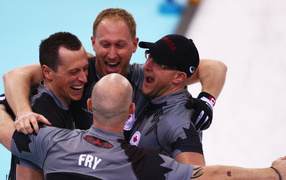 Canadian curling men's team gold medal in Sochi 2014