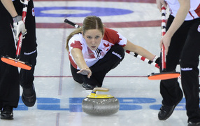 Обладательница золотой медали канадская женская сборная в дисциплине керлинг на олимпиаде в Сочи