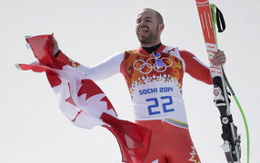 Canadian skier Jan Hudec at the Olympics in Sochi