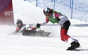 Канадская сноубордистка Доминик Мальте обладательница серебряной медали