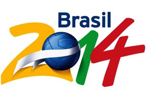 Надпись Чемпионата Мира по футболу в Бразилии 2014