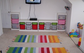 Аккуратное хранение игрушек в детской