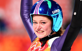 Карина Фогт из Германии золотая медаль в Сочи 2014 год