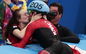 Шарль Амлен канадский шорт-трекер золотая медаль в Сочи 2014 год