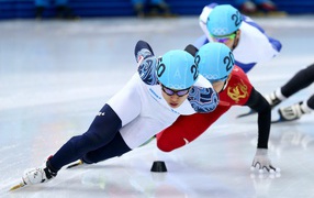 Соревнования по скоростному бегу на коньках на Олимпиаде в Сочи