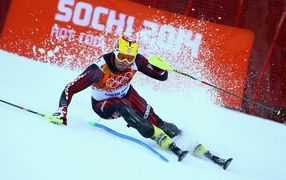 Хорватский лыжник Ивица Костелич обладатель серебряной медали