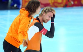 Голландский конькобежец Михел Мюлдер в Сочи