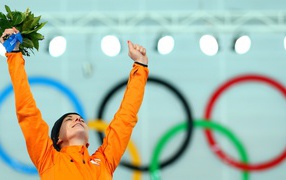  Голландская конькобежка Ирен Вюст в Сочи