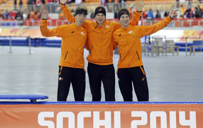 Голландский конькобежец Ян Блокхёйсен обладатель серебряной медали 