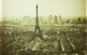 Eiffel Tower, an old photo