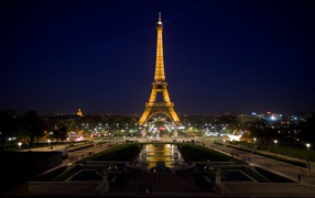 Eiffel Tower, night photo
