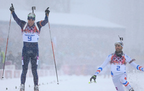 Эмиль Хегле Свендсен из Норвегии золотая медаль в Сочи 2014 год