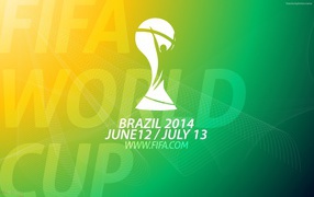 Чемпионат Мира по футболу в Бразилии 2014 логотип
