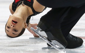 Федор Климов и Ксения Столбова российские фигуристы обладатели золотой и серебряной медали