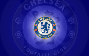 Football club Chelsea in blue