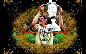 Футболист Динияр Билялетдинов с кубком России