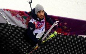 Французский биатлонист Мартен Фуркад обладатель золотых медалей