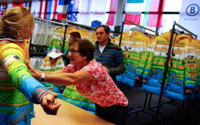 Немецкая лыжница Клаудиа Ништад на олимпиаде в Сочи