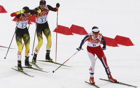 Немецкий лыжник Йоханнес Ридзек на олимпиаде в Сочи