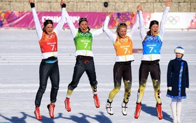 Немецкая лыжница Штефани Бёлер на олимпиаде в Сочи