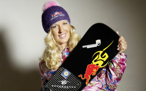 German snowboarder Anke Karstens silver medal winner