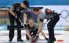 Gold Medal Men's Curling Team Canada