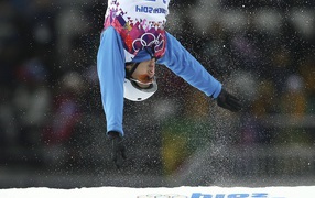 Обладательница золотой медали  в дисциплине фристайл Алла Цупер из Белоруссии