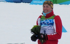 Обладательница золотой медали в дисциплине лыжные гонки Юстина Ковальчик из Польши